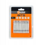 POLAX 50 mm-es SL6 bit készlet, 1/4", 6150CRV acél (10 db) Polax (51-079)