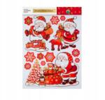 Livarno Home Karácsonyi ablakmatricák Mikulással, Livarno h dekorációs matricák - (4055332068286)