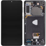 Samsung Piese si componente Display cu Touchscreen Samsung Galaxy S21+ 5G G996, cu Rama, Negru, Service Pack GH82-27268A (GH82-27272A)