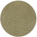 Flair Rugs Covor kaki țesut manual rotund din lână ø 160 cm Mesmerise Sage - Flair Rugs Covor
