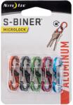 Nite Ize Carabină Nite Ize S-Biner MicroLock Aluminium - 5 buc