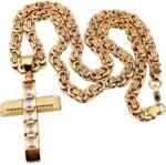  Férfi Nyaklánc Kereszt DJ - 38732 - Arany / 60cm