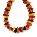 R. M. ékszer Borostyán vegyes nagy splitter nyaklánc 60cm (023600)