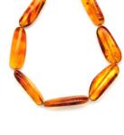 R. M. ékszer Borostyán lapcsiszolt 9-14x15-30mm nyaklánc 50cm (023617)