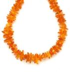 R. M. ékszer Borostyán sárga splitter nyaklánc 45cm (023519)