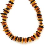 R. M. ékszer Borostyán vegyes splitter nyaklánc 55cm (023651)