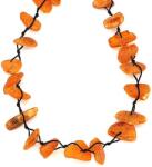 R. M. ékszer Borostyán matt splitter nyaklánc 45cm (023665)