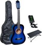 Toledo MARISOL 44BLS - Chitara clasica 4/4, intreaga (culoare albastra), husa, tuner, scaunel de picior