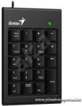GENIUS Billentyűzet - Numpad 110 Slim (Vezetékes, USB, vékony, numerikus billentyűzet, fekete) (31300016400) - pixelcomputer