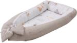 Bubaba babafészek pamutvászon L méret- Sleepy animals beige (47696)
