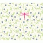 DJECO Dekortapéta - Szitakötő - Blue flowers (DD04275)