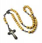  Fából készült bencés rózsafüzér Világos fa