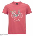 CUBE Organic T-Shirt Floral Bike gyerek póló, korall (L)