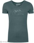 ORTOVOX 150 Cool Vintage Badge női póló, sötét sarkvidéki szürke (M)