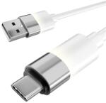 AVAX CB313 GLOWY 2m 18W USB-A - USB-C fehér gyorstöltő kábel AVAX_CB313 (AVAX_CB313)