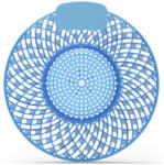 Spiral Piszoár bio enzimes illatosító rács Spiral, óceán illatú (kék) (DA503XSZADSPIRALOCEAN)