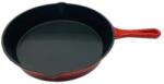 M-Cooker Tigaie de fonta emailata, rosie, 25 cm, M-Cooker