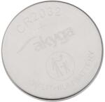 Akyga Lítium elem, Akyga, CR2032, 3V, 210 mAh, Ezüst (AKY1075)