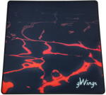 Genius GW902p, 450 x 450 x 3 mm, Csúszásmentes, Szövet Bevonat, Fekete-Piros, Gamer Egérpad (GW902p)