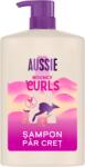 Aussie Bouncy Curls sampon hullámos és göndör hajra, Szilikonmentes, 1000ml
