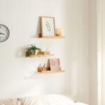 PremiumXL Fali Polc 3 db-os Szettben Gildeskål 40x13x7 cm Bambusz