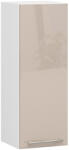 Akord Oliwia Fali Konyhaszekrény 30 cm Fehér-Cappuccino Magasfényű