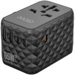 DVICED Világ utazó adapter 65W - Fekete (DV240001)