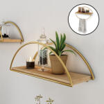 PremiumXL Fali Polc Mynämäki 39x16x17 cm Aranyszínű