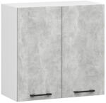 Akord Oliwia Fali Konyhaszekrény Laminált Fehér-Beton Matt - fizz - 27 489 Ft