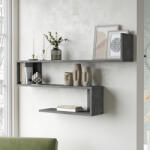 PremiumXL Fali Polc Kitee 71, 5x120x14, 5 cm Betonszínű