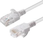 MicroConnect Patch cord UTP Cat6 slim 0.5m alb (V-UTP6005W-SLIM)