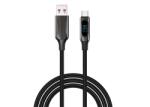 S-Link Cablu S-Link - UC-066 (afișaj cu LED, 66W, încărcare rapidă, tip C, cablu de încărcare + date de 100 cm, negru, împletit) 41763 (41763)