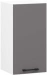 Akord Oliwia W30 Fali Konyhaszekrény Laminált Fehér-Grafit Matt
