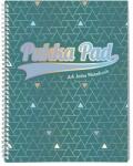 Pukka Pad Caiet spiralat cu riglă PUKKA PAD A/4 100 pagini Glee verde 26148 (26148)