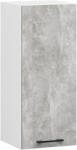 Akord Oliwia Fali Konyhaszekrény Fehér Beton Matt 30 cm