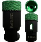 MMD Gyémánt lyukfúró, forrasztott MMD Ø32 mm M14, greslaphoz, kerámiához, csempéhez (MMD Otwornica diamentowa MMD Ø32 mm x M14)