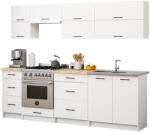 Akord Oliwia G2 Konyhabútor Szett 2.4 m Fehér
