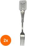 Elcadis Set 2 x 3 Furculite Corona, Inox, Italia, Elcadis (CLE-2xELC-TK-S3-COR-FRC) Tacam