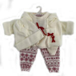 Llorens Llorens: Babaruha szett macis és nyuszis nadrággal 43cm-es babákra (V-843) - jatekshop