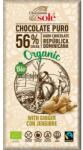 Chocolates Solé Ciocolata Neagra BIO cu Ghimbir, 56% Cacao, 100 g, Chocolates Sole