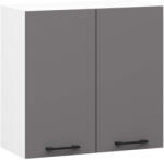 Akord Oliwia Fali Konyhaszekrény Laminált Fehér-Szürke Matt 60 cm