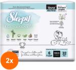 Sleepy Set 2 x 32 Scutece pentru Bebelusi Sleepy Bio Natural Double- Nr 6, XL, 15-25 kg (AMS-2xSMT-1651)