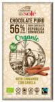 Chocolates Solé Ciocolata Neagra BIO cu Scortisoara, 100 g, Chocolates Sole