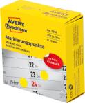 Avery-Zweckform Avery Tekercses Jelölőpont Adagoló Etikett Címke - O19 mm, 250 Címke/Doboz, Sárga (etk6024246) (etk6024246)