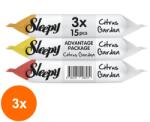 Sleepy Set 3 x Servetele Umede de Buzunar Sleepy, Citrus Garden, 3 Pachete x 15 Bucati (AMS-3xSMT-0883)