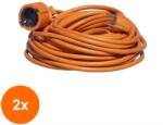 Zilan Set 2 x Prelungitor cu Priza si Stecher, 40 m, 3 x 2.5 mm (LIZ-2xZLN-EXT6027)