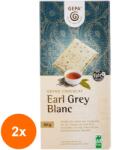 GEPA Set 2 x Ciocolata Alba BIO cu Ceai Negru Earl Grey, si Ulei de Bergamota, 80 g, Gepa