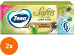 Zewa Set 2 x Servetele Nazale, 4 Straturi, Limited Editions Oriental, Zewa, 10 Pachete x 9 Batiste