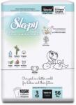 Sleepy Scutece pentru Bebelusi Sleepy Bio Natural Double- Nr 3 Midi, 4-9 kg, 56 Bucati (SMT-1649)
