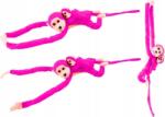 LEAN Toys Plüss Mascot Monkey Baby Sötét Pink Hanggal 70 cm 16827 ( )
